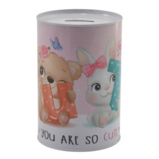 Skarbonka puszka metalowa 10x15cm mix